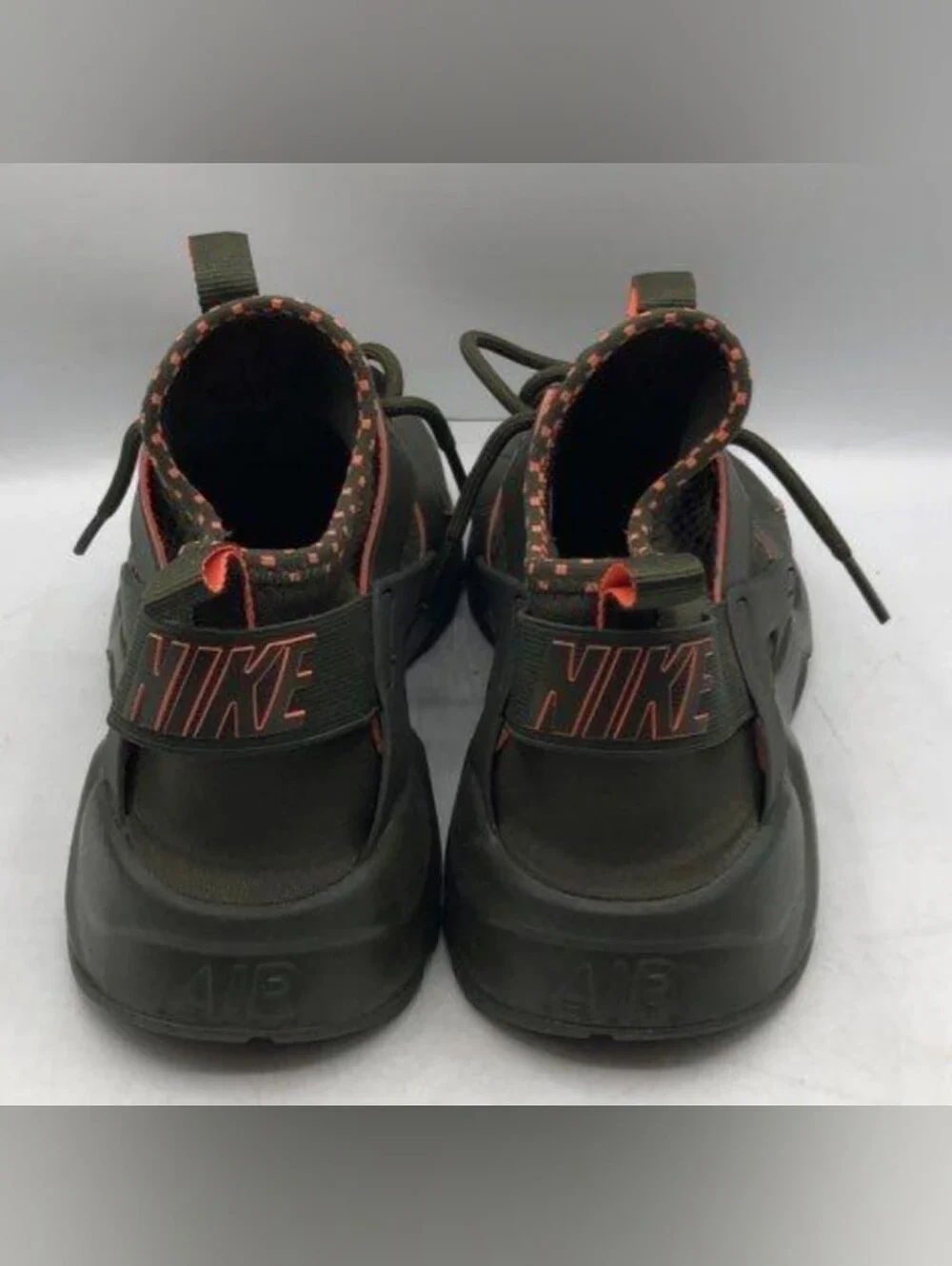 Nike Huarache Run Ultra 'Cargo Khaki' Sneakers Size 10 Used Exc MSRP $140